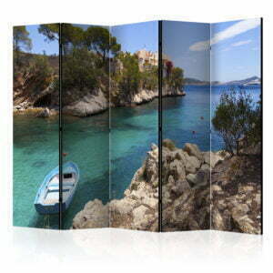 5-teiliges Paravent - Holiday Seclusion II [Room Dividers]