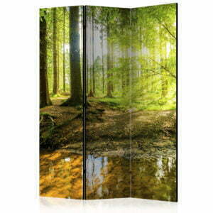 3-teiliges Paravent - Forest Lake [Room Dividers]