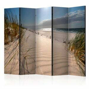 5-teiliges Paravent - Beach in Mrzezyno II [Room Dividers]