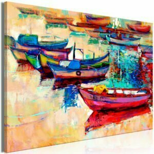 Wandbild - Boats (1 Part) Wide