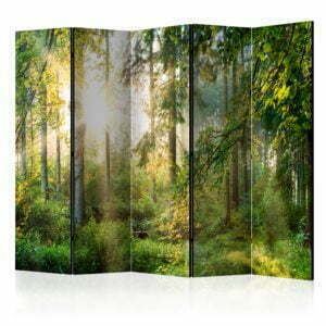 5-teiliges Paravent - Untamed Nature II [Room Dividers]