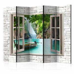 5-teiliges Paravent - Thai Paradise II [Room Dividers]