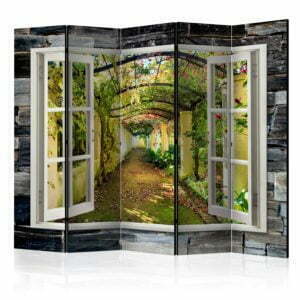 5-teiliges Paravent - Secret Garden II [Room Dividers]