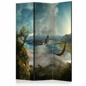 3-teiliges Paravent - Flight over the Lake [Room Dividers]