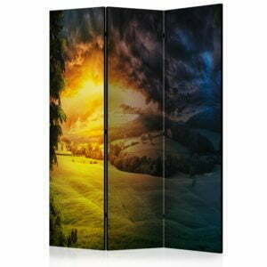 3-teiliges Paravent - Twilight over the Valley [Room Dividers]