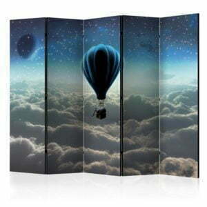 5-teiliges Paravent - Night expedition II [Room Dividers]