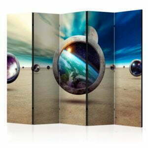 5-teiliges Paravent - Planet Walk II [Room Dividers]