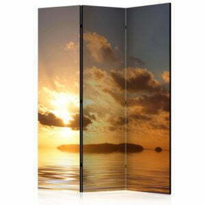 3-teiliges Paravent - sea - sunset [Room Dividers]