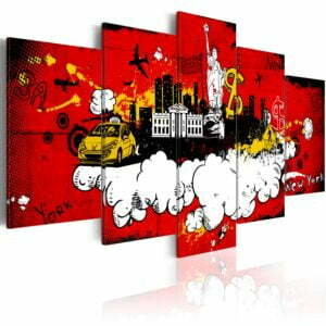 Wandbild - New York: comic
