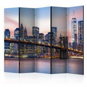 5-teiliges Paravent - City of Dreams II [Room Dividers]