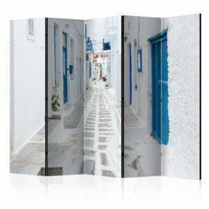 5-teiliges Paravent - Greek Dream Island II [Room Dividers]
