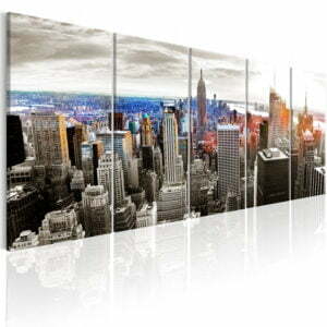 Wandbild - New York: Grey Tower Blocks