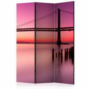 3-teiliges Paravent - Purple Evening [Room Dividers]