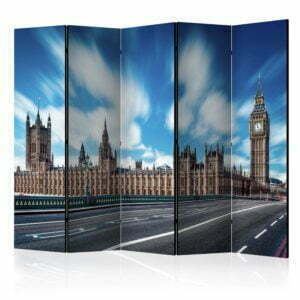 5-teiliges Paravent - Sunny London II [Room Dividers]