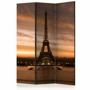 3-teiliges Paravent - Evening Colours of Paris [Room Dividers]