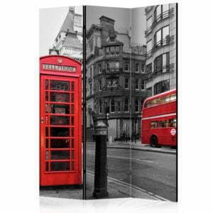 3-teiliges Paravent - London Icons [Room Dividers]