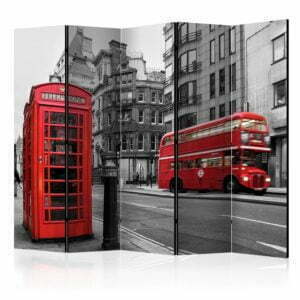 5-teiliges Paravent - London Icons II [Room Dividers]