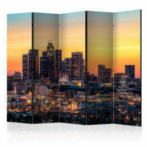 5-teiliges Paravent - Californian Evening II [Room Dividers]