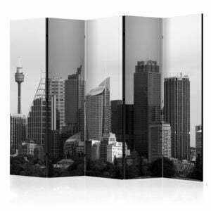 5-teiliges Paravent - Skyscrapers in Sydney II [Room Dividers]