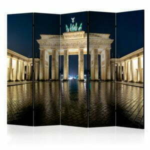 5-teiliges Paravent - Berlin at Night II [Room Dividers]