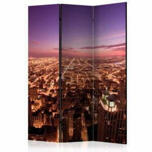 3-teiliges Paravent - Chicago Panorama [Room Dividers]