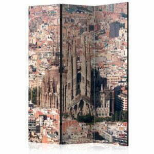 3-teiliges Paravent - Heart of Barcelona [Room Dividers]