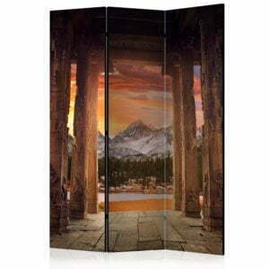 3-teiliges Paravent - Trail of Rocky Temples [Room Dividers]