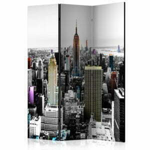 3-teiliges Paravent - Iridescent skyscrapers  [Room Dividers]
