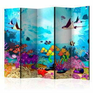 5-teiliges Paravent - Underwater Fun II [Room Dividers]