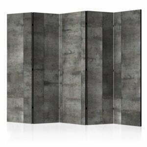 5-teiliges Paravent - Steel design II [Room Dividers]