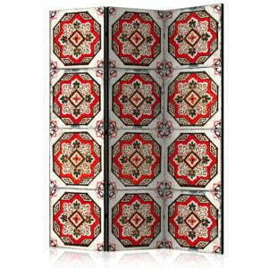 3-teiliges Paravent - Dance of Red Line [Room Dividers]