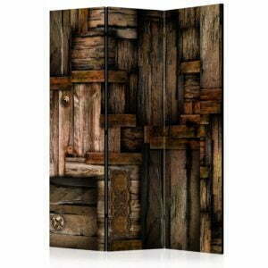 3-teiliges Paravent - Wooden puzzle [Room Dividers]
