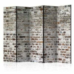 5-teiliges Paravent - Old Walls II [Room Dividers]