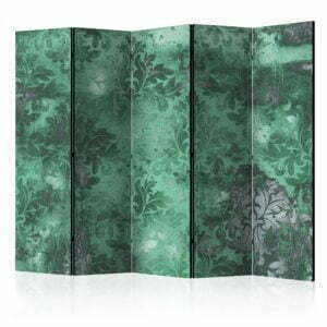 5-teiliges Paravent - Emerald Memory II [Room Dividers]