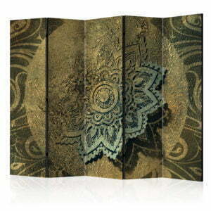 5-teiliges Paravent - Golden Treasure II [Room Dividers]