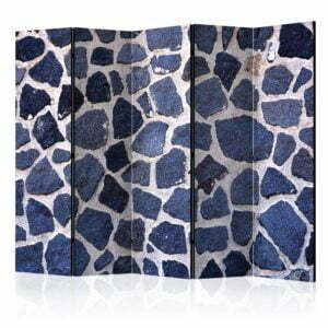 5-teiliges Paravent - Blue Summer II [Room Dividers]
