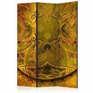 3-teiliges Paravent - Mandala: Golden Power [Room Dividers]