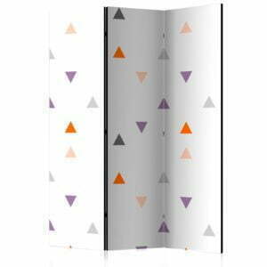 3-teiliges Paravent - Triangles Rain [Room Dividers]