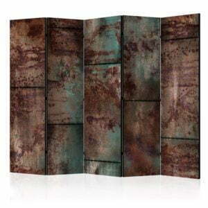 5-teiliges Paravent - Dark Metal Sheet II [Room Dividers]