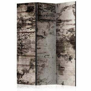 3-teiliges Paravent - Burnt Wood [Room Dividers]