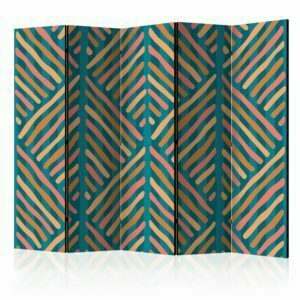 5-teiliges Paravent - Ethnic Composition II [Room Dividers]