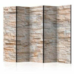 5-teiliges Paravent - Stony Gracefulness II [Room Dividers]