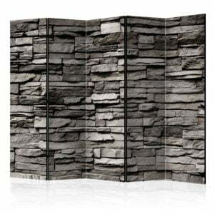 5-teiliges Paravent - Stony Facade II [Room Dividers]