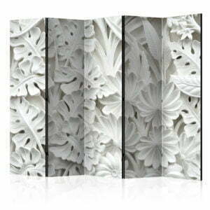5-teiliges Paravent - Alabaster Garden II [Room Dividers]