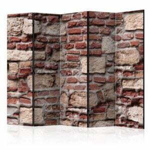 5-teiliges Paravent - Vintage Wall II [Room Dividers]