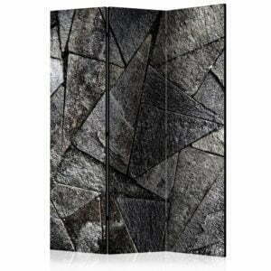 3-teiliges Paravent - Pavement Tiles (Grey) [Room Dividers]