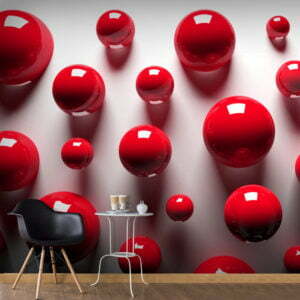 Fototapete - Red Balls