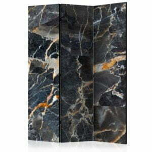 3-teiliges Paravent - Black Marble [Room Dividers]