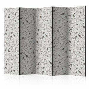 5-teiliges Paravent - Black Twigs II [Room Dividers]