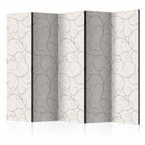 5-teiliges Paravent - Black Streamers II [Room Dividers]